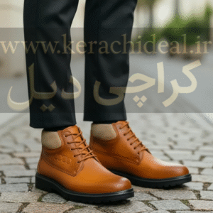 نیم بوت مردانه ecco چرم صنعتی (اقساطی ترب پی)